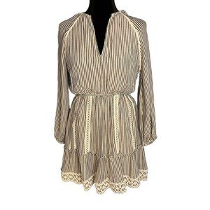 NWT Rococo Sand Tiam Mini Vacation Beach Blue White Strip Western Costal